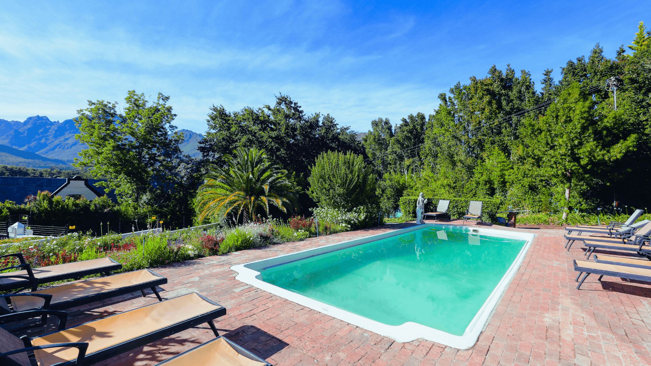 A swimming pool at Hemelberg for relaxing
